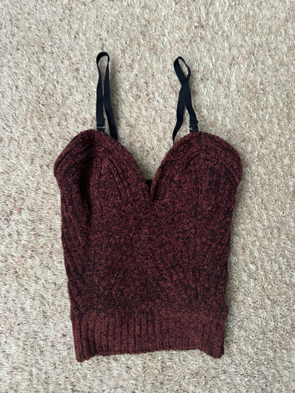 Urban outfitters knit maroon tank top